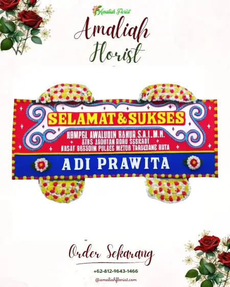 Papan Bunga Ucapan Selamat Pegandikan